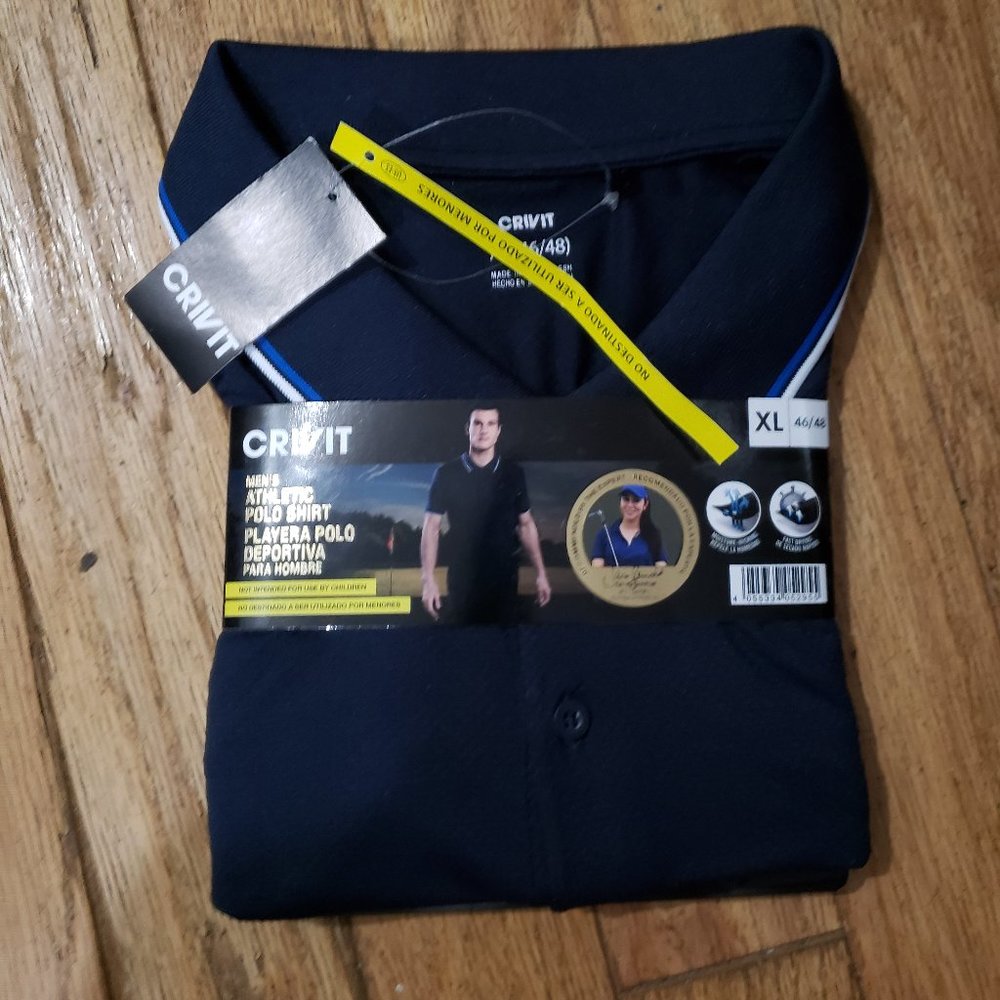 Men's  athletic Civil Polo Shirt XL, NWT